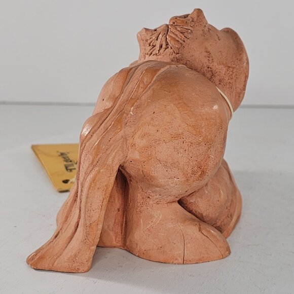 Vintage Clay Skunk Figurine With Tag By Kersten Bros Co *FLAWS* - Picture 7 of 11